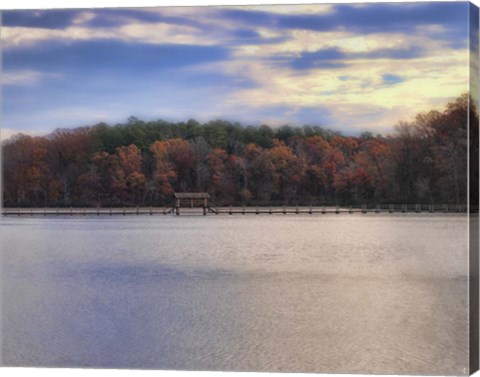 Framed Sunrise At Chickasaw Print