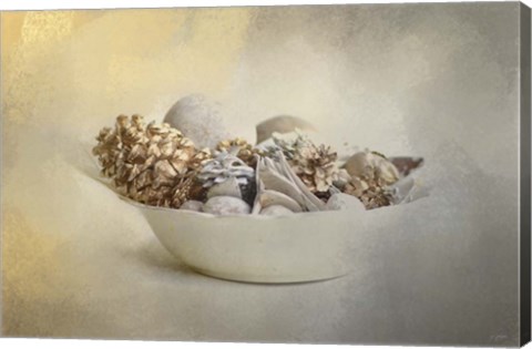 Framed Bowl Of Holiday Bounty Print