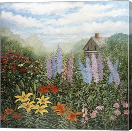 Framed Country Garden Print
