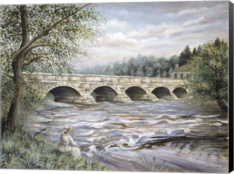 Framed Summertime Pakenham Bridge Print