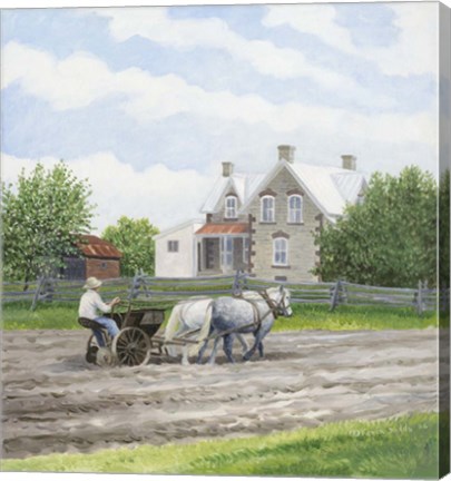 Framed Springtime on the Farm Print