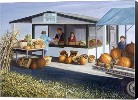 Framed Joe&#39;s Vegetable Stand Print