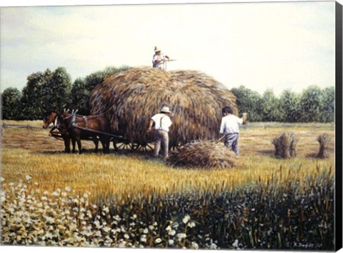 Framed Haying Time 1 Print