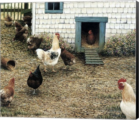 Framed Chicken Coop Print