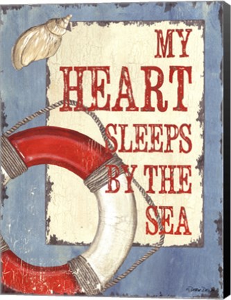 Framed Sleeps by the Sea Print