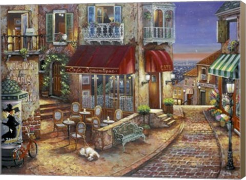 Framed Cafe Romantique Print