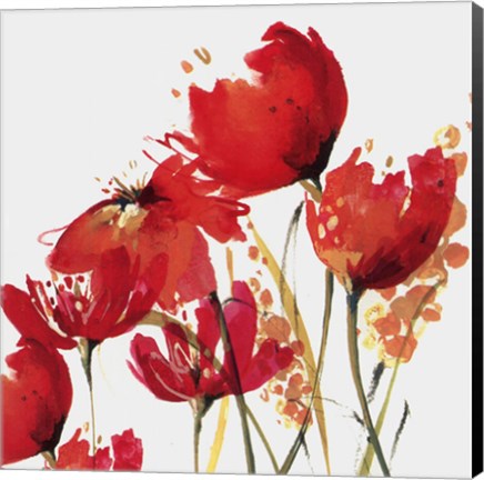 Framed Watercolor Garden 3 Print