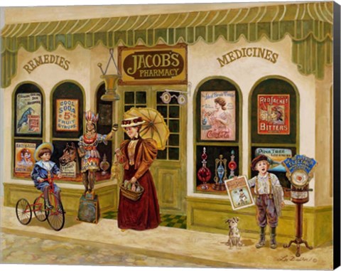 Framed Jacob&#39;s Pharmacy Print
