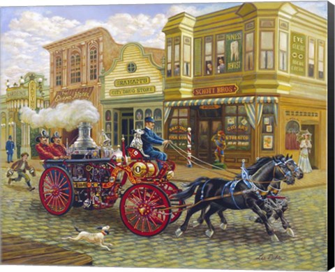 Framed Fire Truck Print