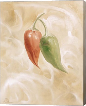 Framed Hot Peppers II Print