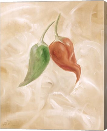 Framed Hot Peppers III Print