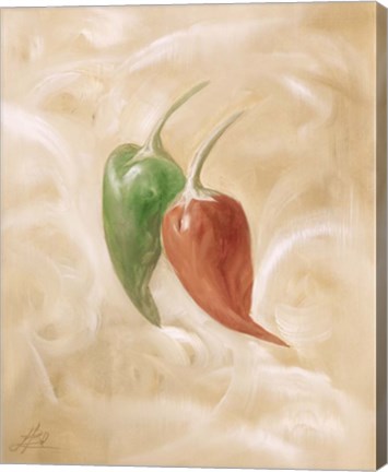Framed Hot Peppers IV Print