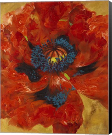 Framed Poppies I Print