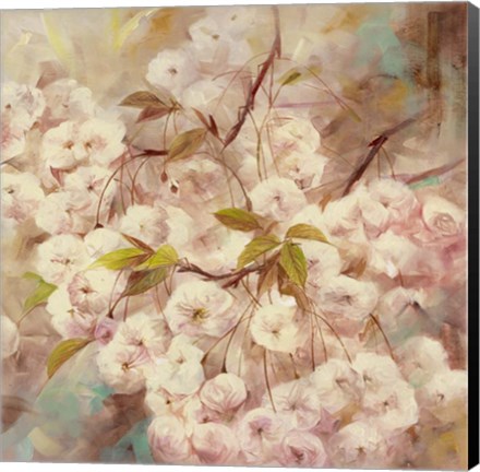 Framed Rose Bush I Print