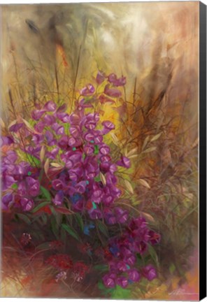 Framed Campanula I Print