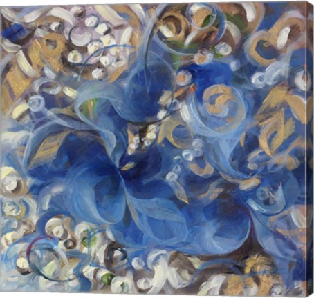 Framed Iris Swirl Print