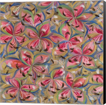 Framed Gold Lily Play Print