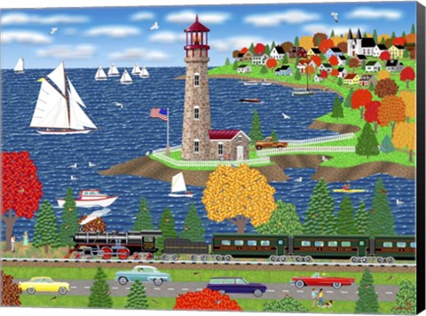 Framed Scallop Shores Print