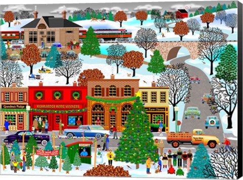 Framed Christmas Is Coming Print