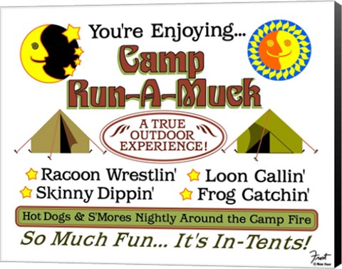 Framed Camp Run-a-Muck Print