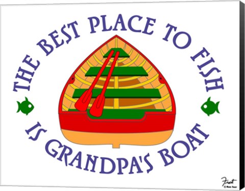 Framed Grandpa&#39;s Boat Print