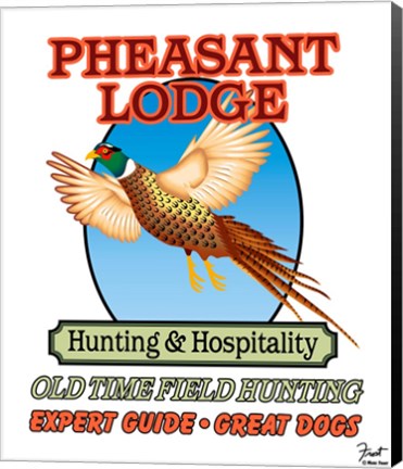 Framed Pheasant Lodge Print