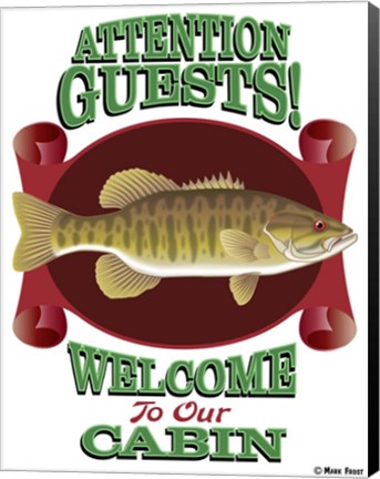 Framed Attention Guests Print