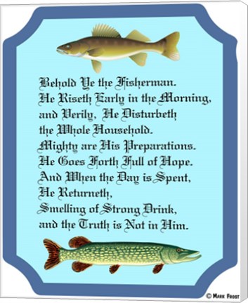 Framed Behold Ye The Fisherman Print