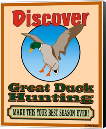 Framed Discover Duck Hunting Print