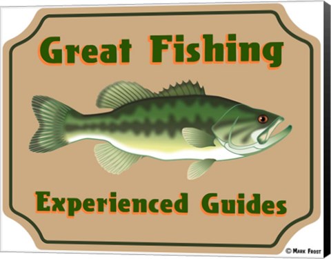 Framed Fishing Experienced Guides Print