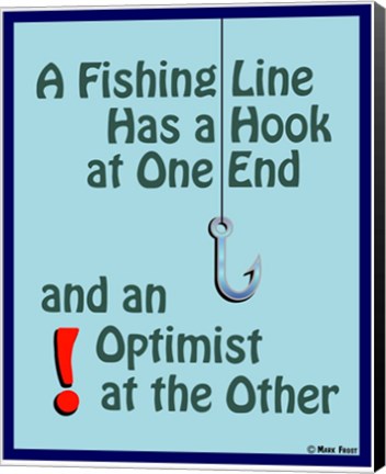 Framed Fishing For Optimists Print