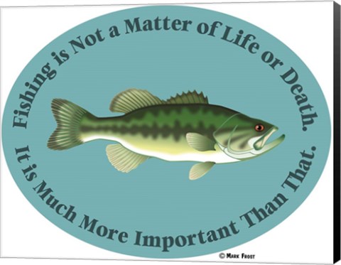 Framed Fishing Life Or Death Print