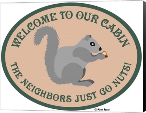 Framed Neighbors Go Nuts Print