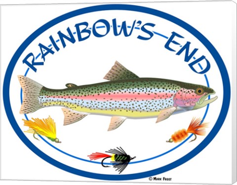 Framed Rainbow&#39;s End Print