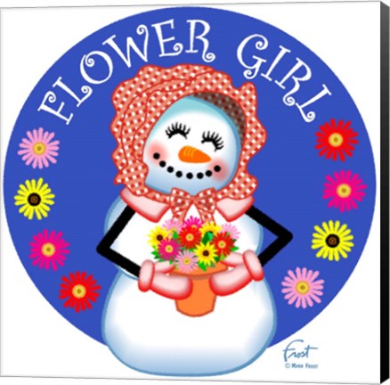 Framed Snow Lady Flower Print