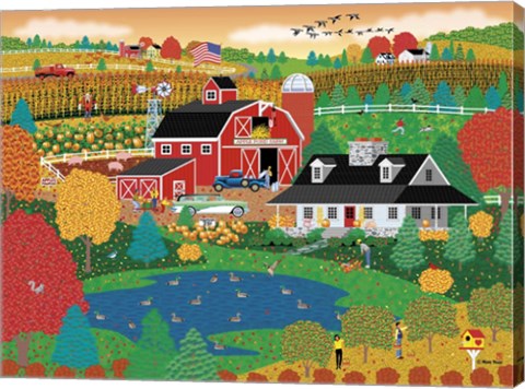 Framed Apple Pond Farm Fall Print