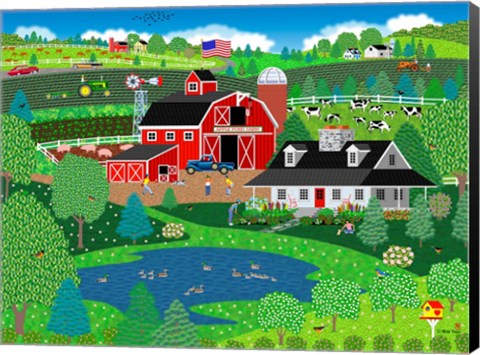 Framed Apple Pond Farm Spring Print