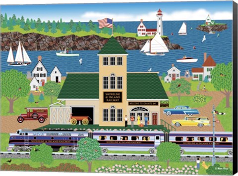 Framed Granite Bay Print