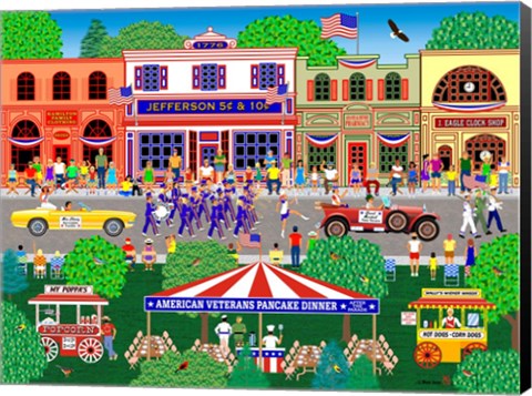 Framed Home For The 4Th Of July Print