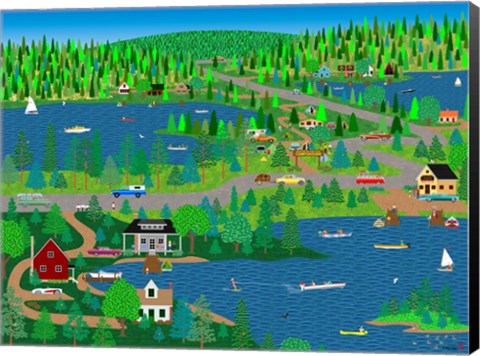 Framed Lake Country Print