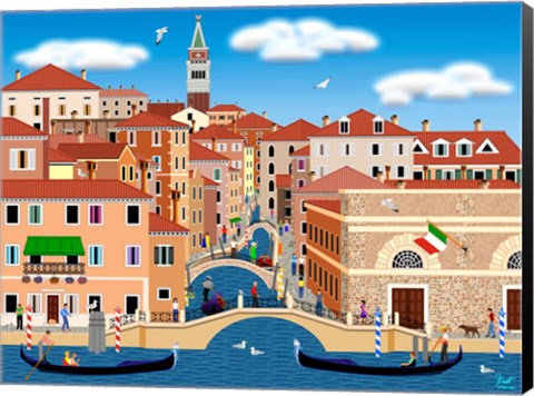 Framed Dream of Venice Print