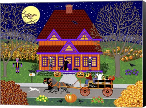 Framed Pumpkin House Print