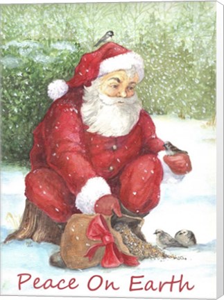 Framed Santa Peace Print