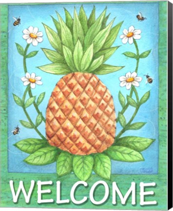 Framed Pineapple Welcome Print