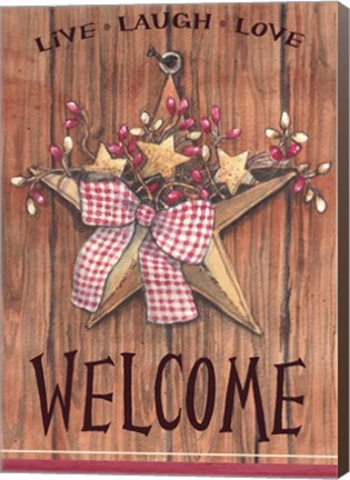Framed Country Star Welcome Print