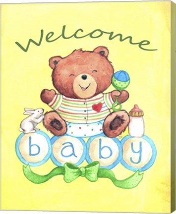 Framed Baby Bear Welcome Print
