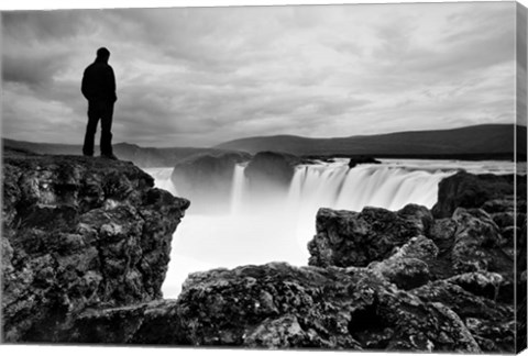 Framed Iceland Waterfall Print