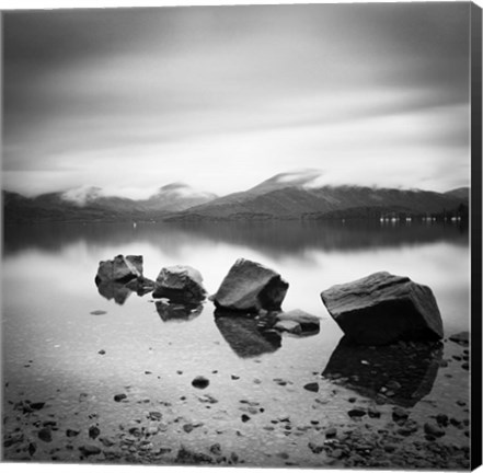 Framed Lomond Rocks Print