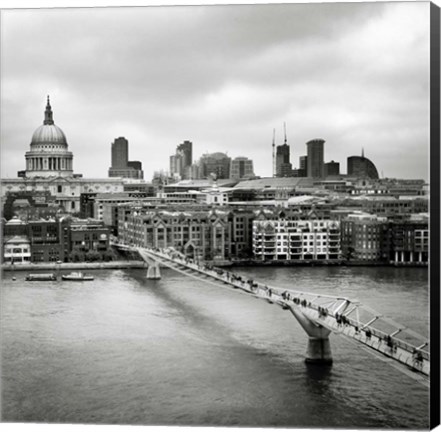 Framed London Millenium Bridge Print