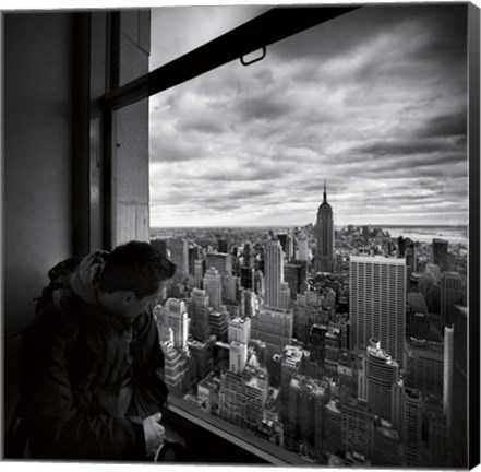 Framed NYC Manhattan View Print
